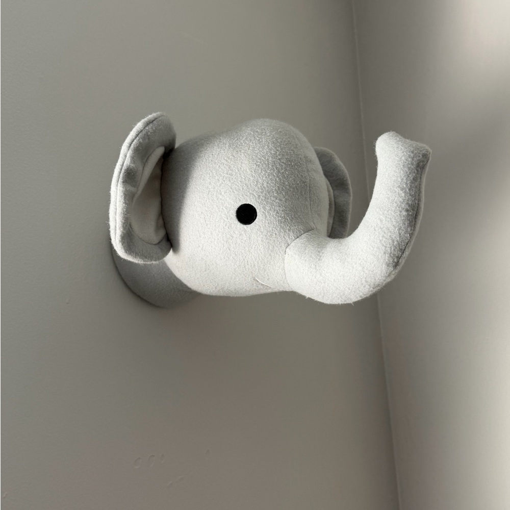 Gray Elephant Wall Decor
